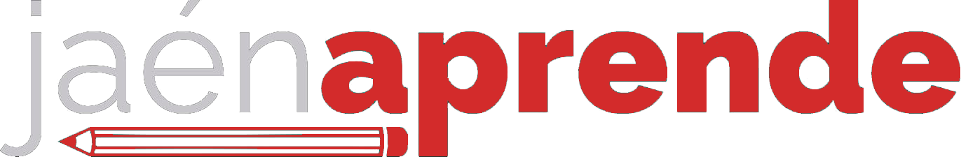 logotipo rojo aprende jaen
